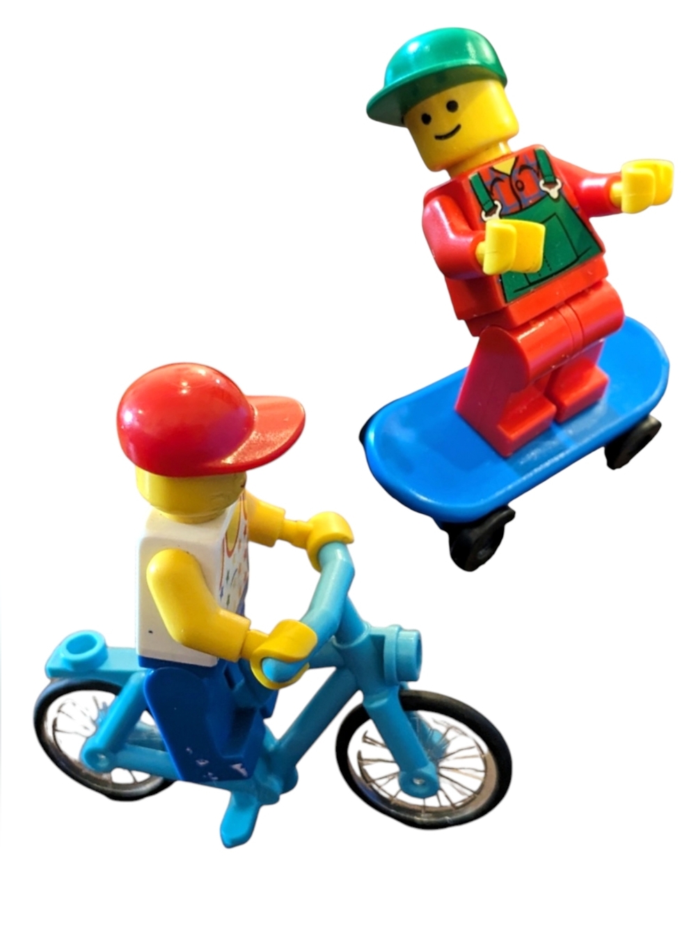 LEGO rare mini figs Skateboard/Longboard & Bicycle riders bundle